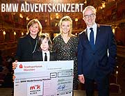 26. &bdquo;BMW Advents-Benefizkonzert&ldquo; im Cuvilli&eacute;stheater in M&uuml;nchen am 13. Dezember 2021 erbrachte 95.700 Euro f&uuml;r das &bdquo;Zentrum f&uuml;r schwerbrandverletzte Kinder&ldquo;  (&copy;Foto: Jens Hartmann/BMW )